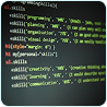 Pantalla con código de programación